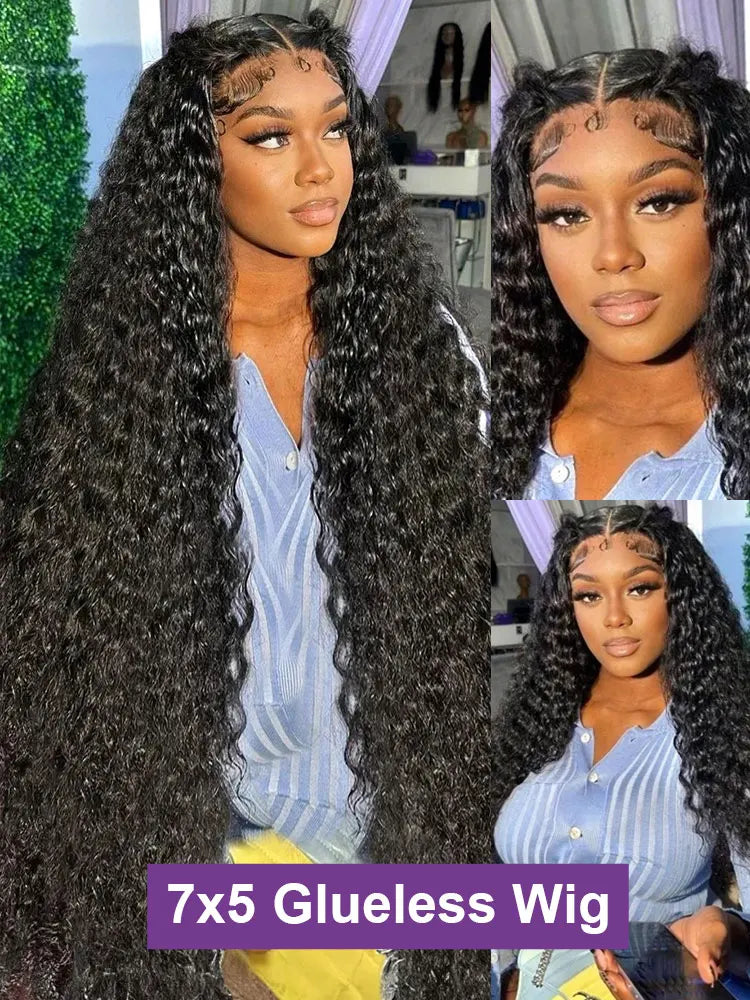 Loose Wave Human Hair Wig – 26+ Inch Transparent Swiss Lace Front Wig