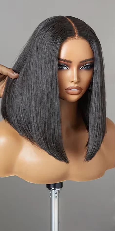 55 and 136 Lace Front Wig – 100% Hair, Straight, Transparent Lace, 4-16 Inch