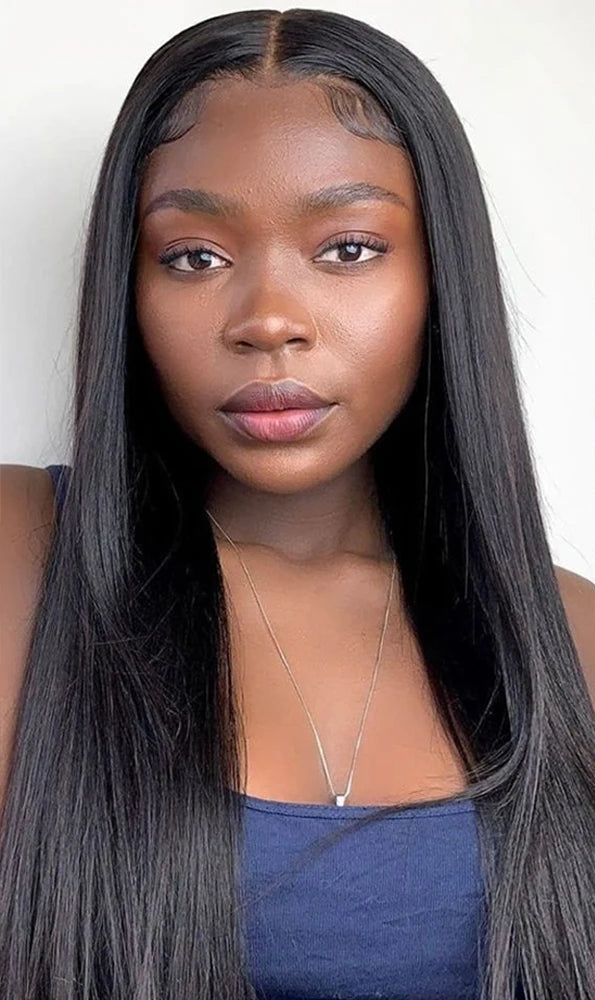 V U Part Wig – 100% Peruvian Human Hair, Natural Look, No Glue, 30-34 Inch Curly Wig for Women