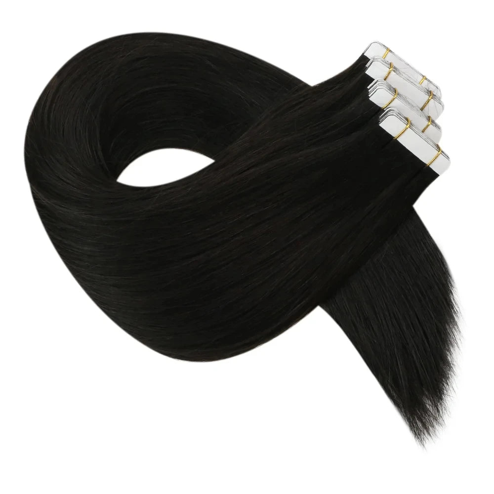 Full Shine Tape-In Human Hair Extensions | 100% Real Hair | Seamless & Reusable
