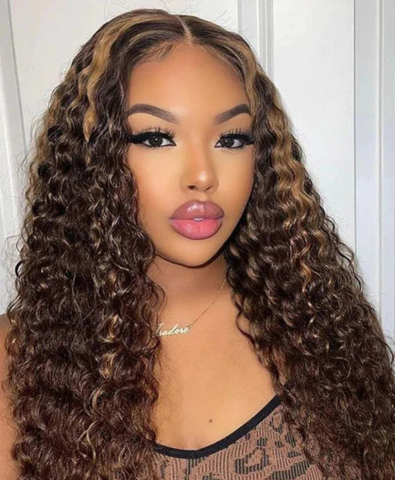 Kinky Curly Full Lace Wig – 26+ Inches Hair, Transparent Lace, 100% Human Hair