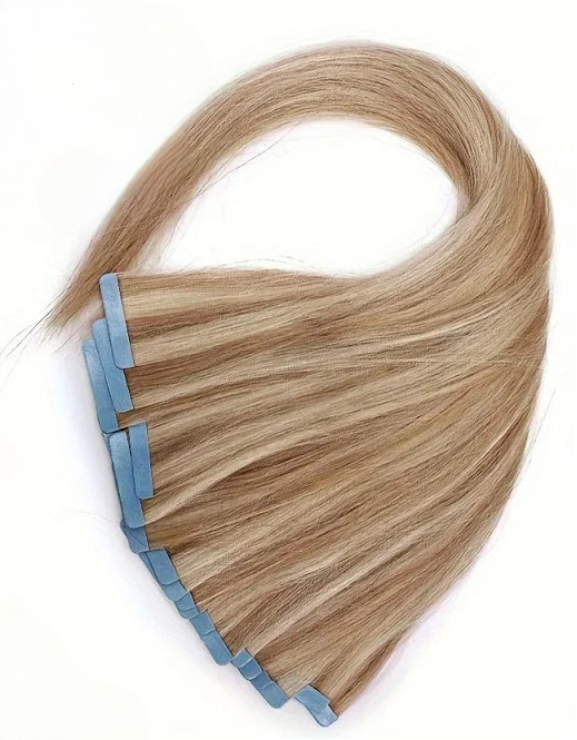 Premium 100% Human Hair Straight Tape-In Extensions | 20 Pcs for Natural Volume & Length