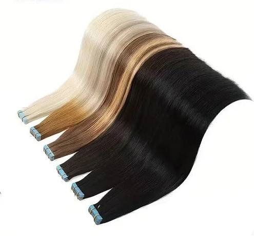Premium Straight Tape-In Hair Extensions | 100% Real Human Hair, Lightweight & Seamless