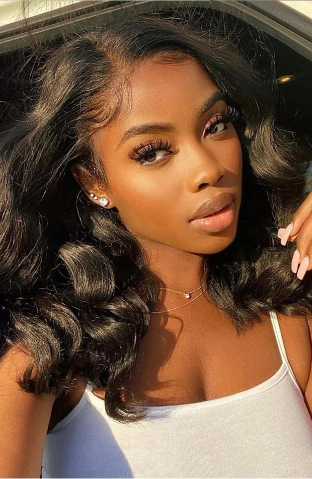 Short Body Wave Lace Front Wig – Hair, Transparent Swiss Lace