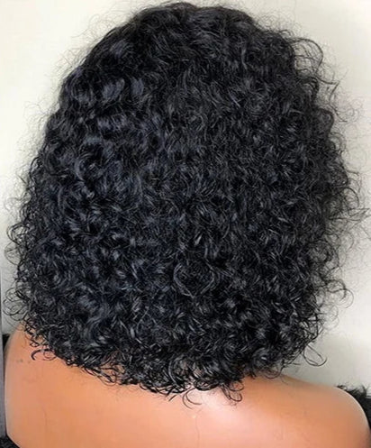 Premium Deep Wave Lace Front Wig – Short 4-16 Inches, Transparent Lace, No Chemicals