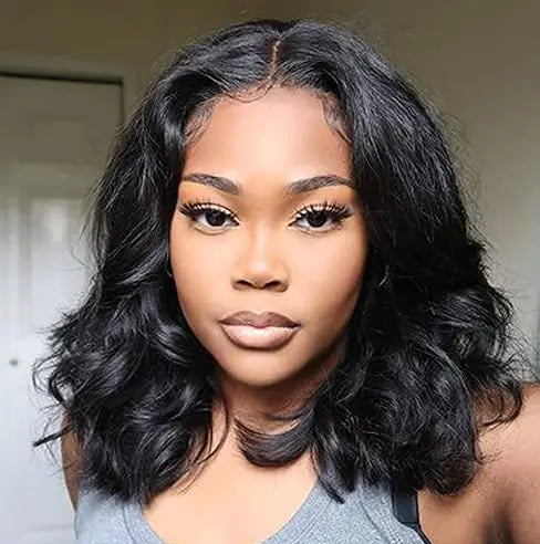 Short Body Wave Lace Front Wig – Hair, Transparent Swiss Lace