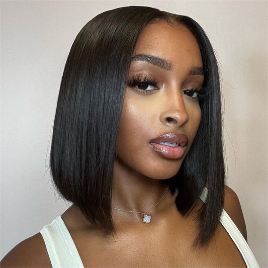 Hair 13x6 Straight BOB Wig Short Human Hair Lace Fontal Wigs