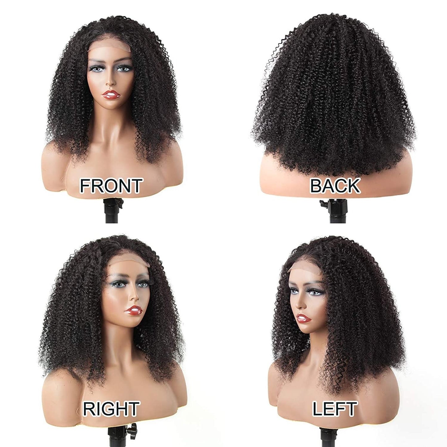 BeuMax 13x4 Lace Front Human Hair Wig – Straight Style, Natural Color, 8” to 30” Lengths3