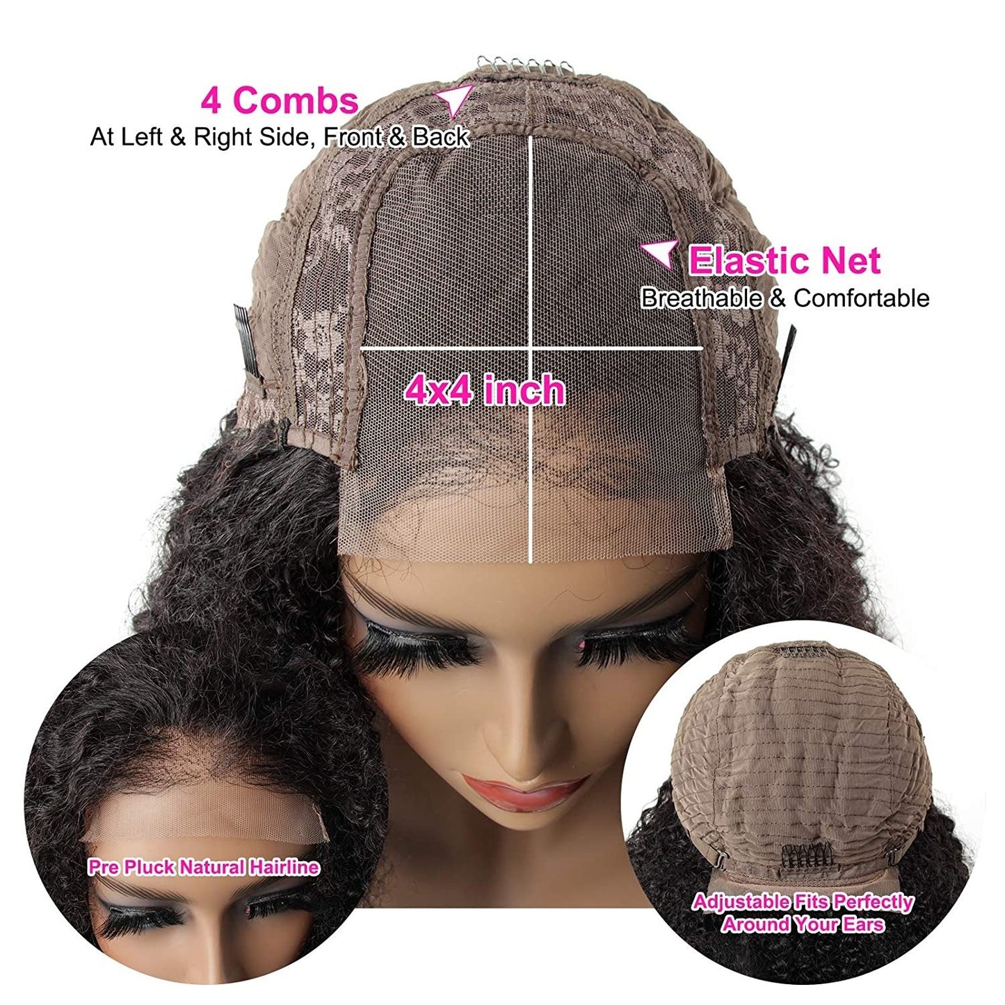 BeuMax 13x4 Lace Front Human Hair Wig – Straight Style, Natural Color, 8” to 30” Lengths4