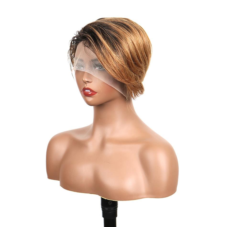 Beumax 8-Inch Straight Human Hair Wig – 13x4x1 Lace Front, 180% Density11