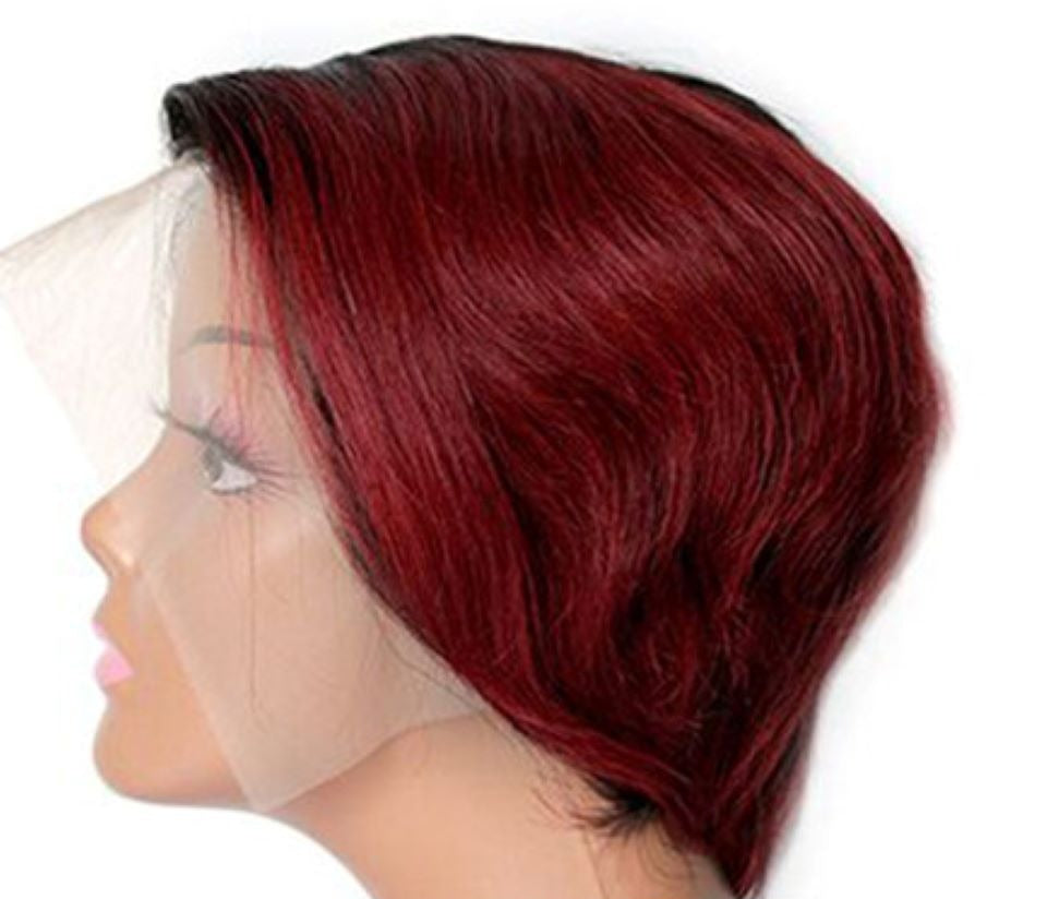 Beumax 8-Inch Straight Human Hair Wig – 13x4x1 Lace Front, 180% Density16