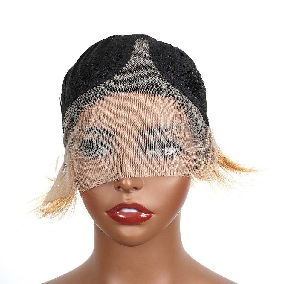 Beumax 8-Inch Straight Human Hair Wig – 13x4x1 Lace Front, 180% Density7