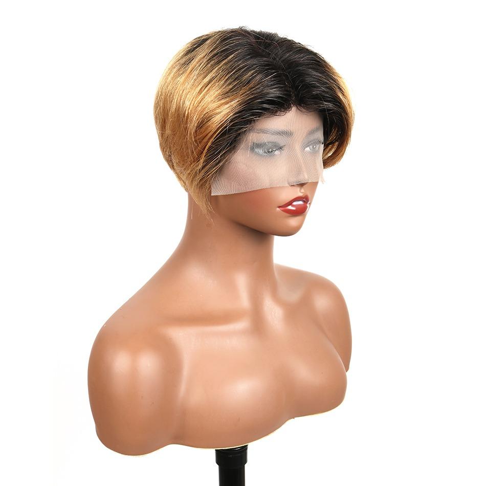 Beumax 8-Inch Straight Human Hair Wig – 13x4x1 Lace Front, 180% Density9