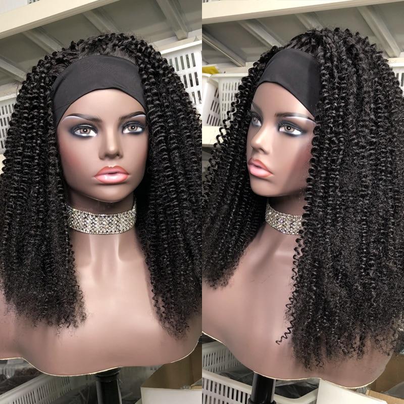 Beumax Afro Kinky Curly Human Hair Wig - Natural Black, 10-30", Lace Part5