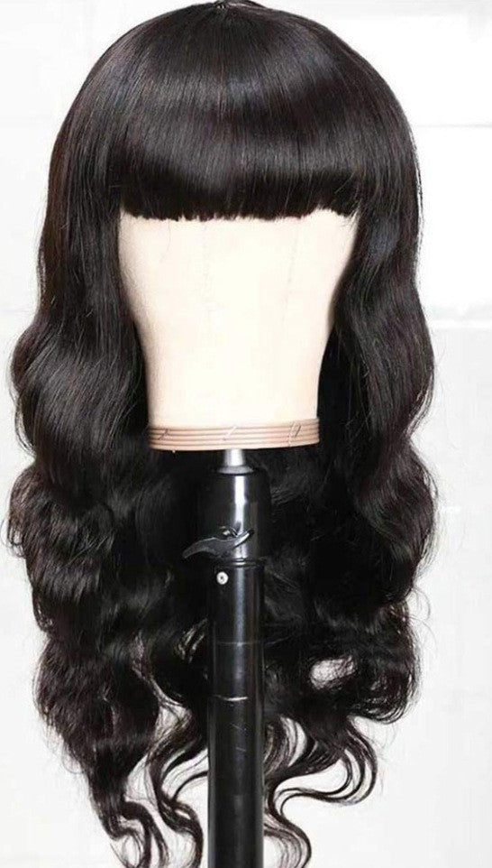 Body Wave Full Machine-Made Non-Lace Wig – 100% Human Hair, 12-30 Inches6