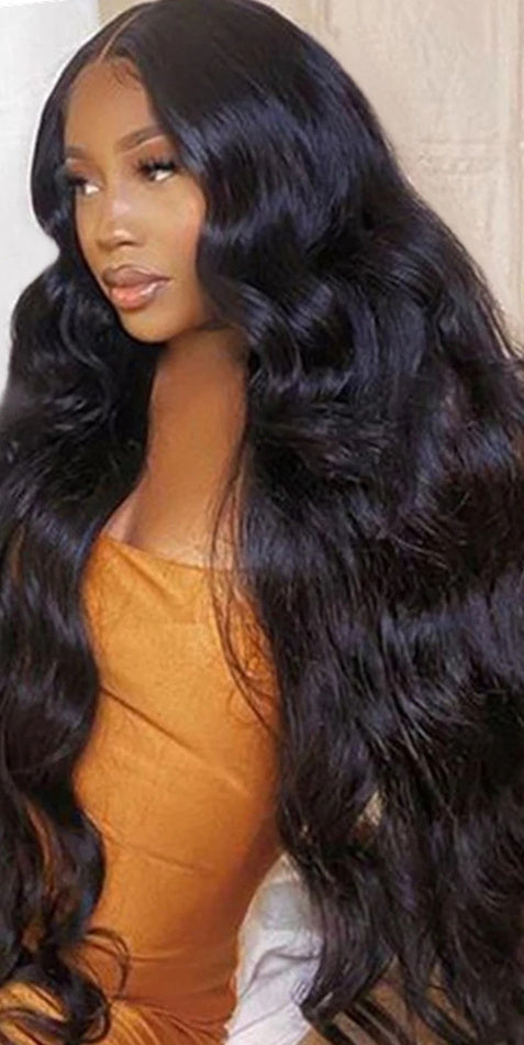 Body Wave Lace Frontal Human Hair Wig – 13x4, 4x4, 5x5 Closure Options, Pre-Plucked Hairline, 150% Density3