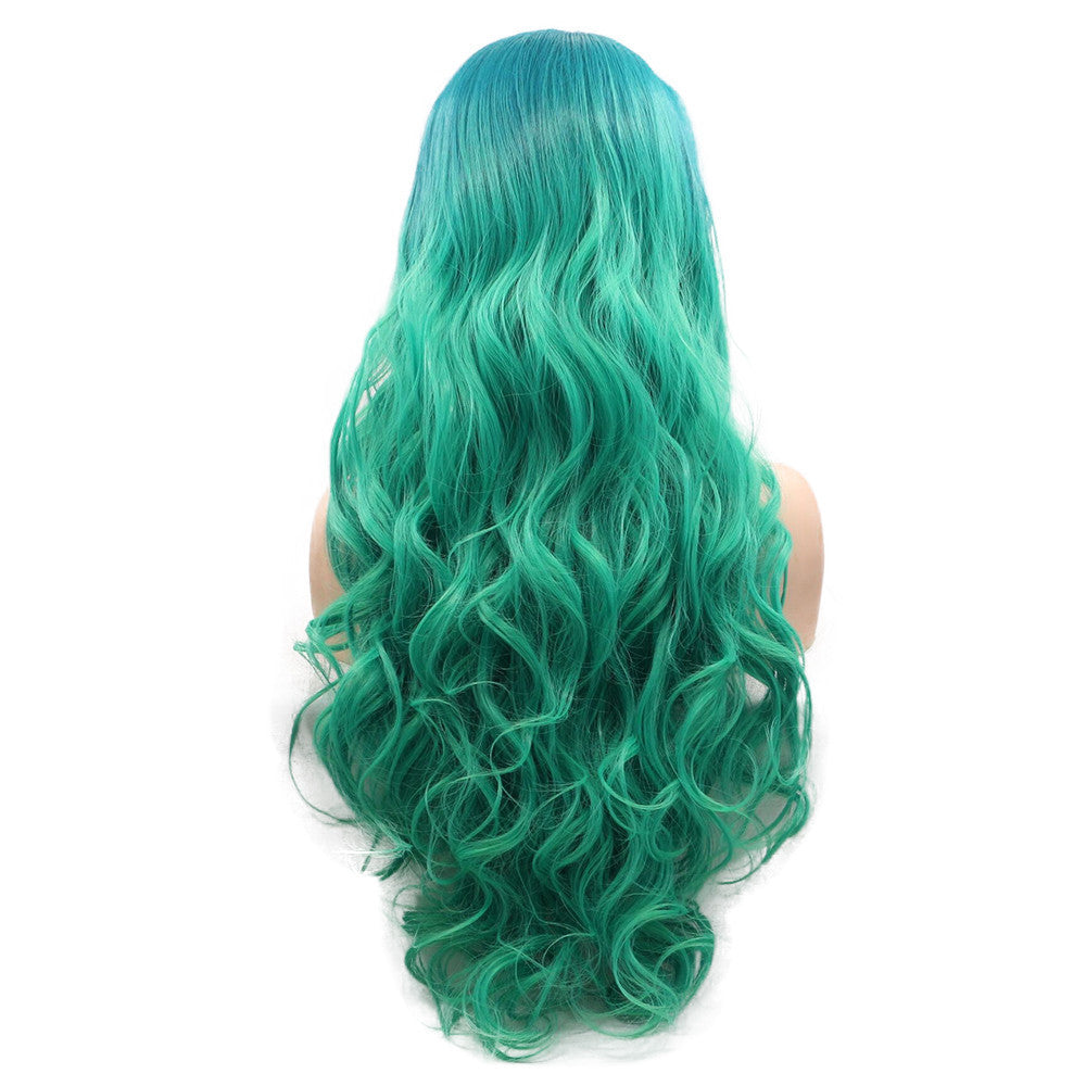 Buy Women's Fashion Simple Lace Hair Wig – Green Color, Stylish & Comfortable