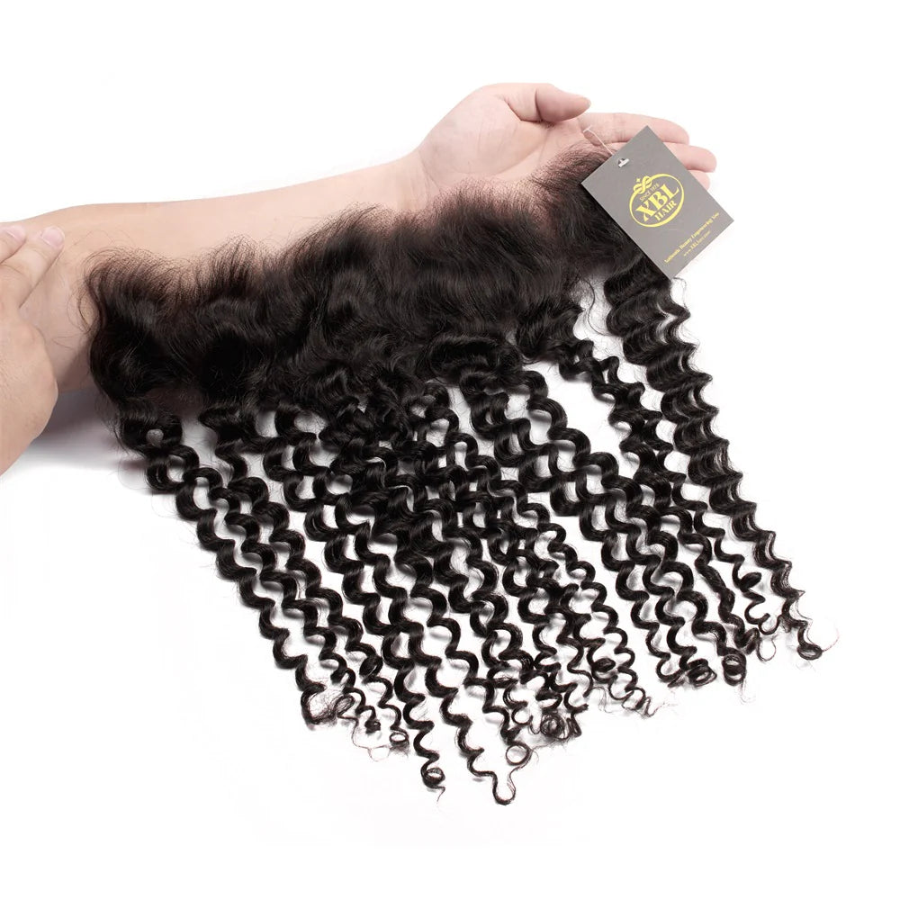 Hair 13x4 HD Lace Frontal Curly Small Knots Preplucked Hairline