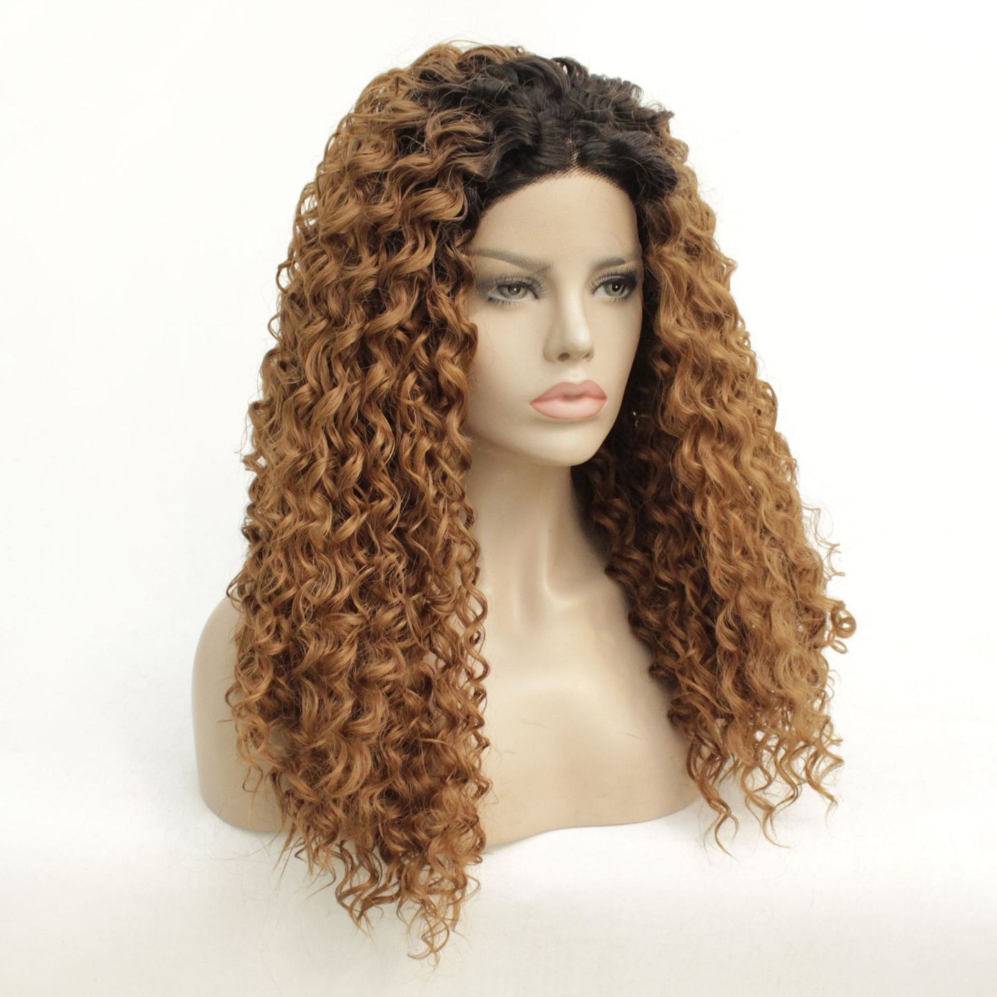 Chemical Fiber Front Lace Wig Cover – High Temperature Resistant, Soft, Natural Color, Breathable, Customizable Styles
