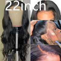 Customizable Real Hair Half Hand Woven Wig with Long Bangs – Heat-Dyeable & Suitable for All Skin Tones and Face Shapes