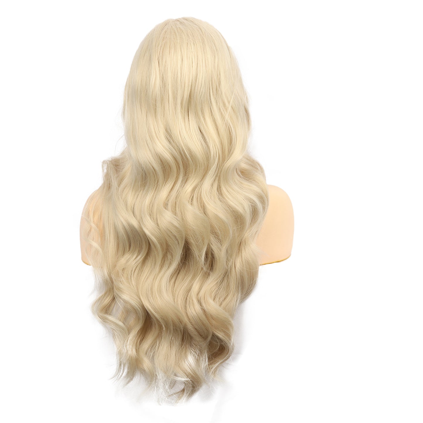 Elegant Big Wave Front Lace Wig | Fashionable Long Curly Style in Blonde (Color 613)