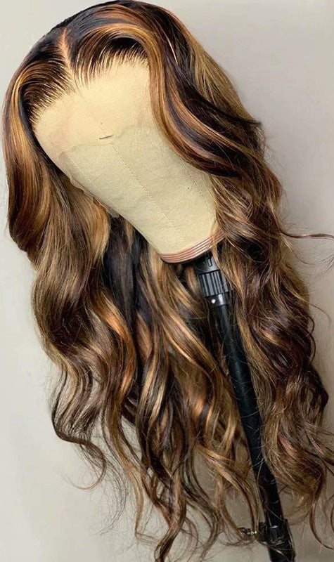 Elegant P4/27 Piano Color Front Lace Real Hair Wig | Customizable Bangs & Lengths2