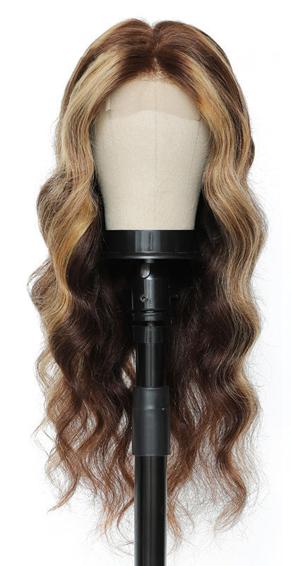 Elegant P4/27 Piano Color Front Lace Real Hair Wig | Customizable Bangs & Lengths3
