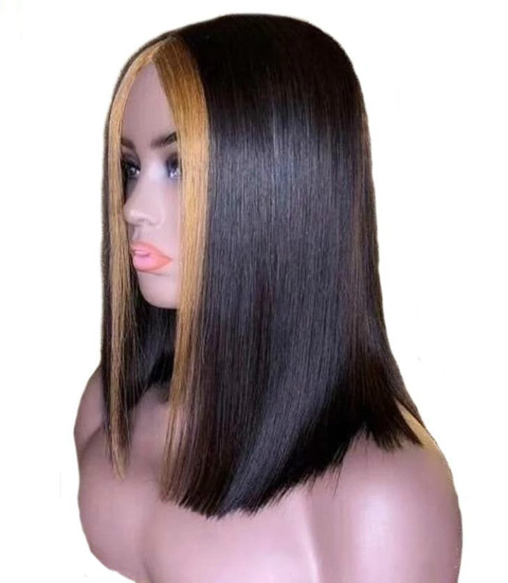 Elegant Short Straight Real Lace Wig – 13x4 Stretch Net for Ultimate Comfort2