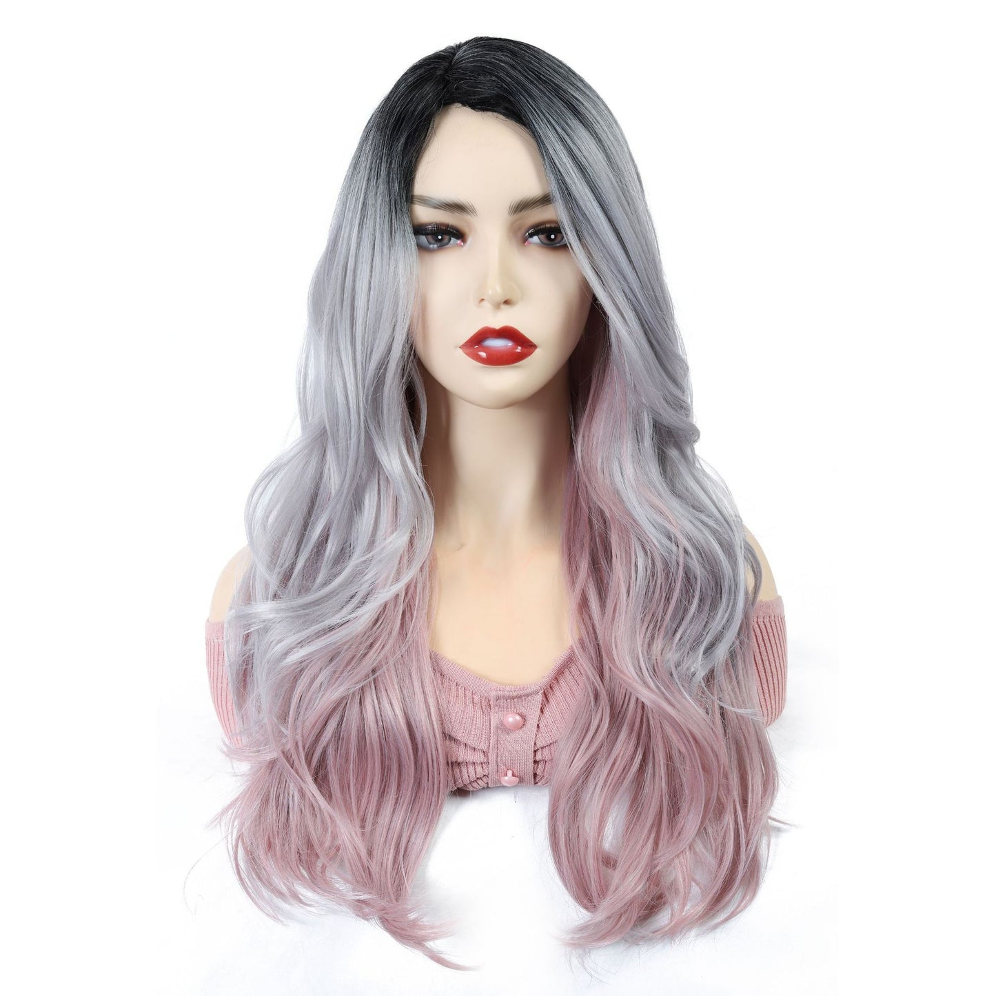Elegant Star Fashion Long Wig for Ladies – Versatile Bangs, High-Temperature Fiber, and Trendy Look