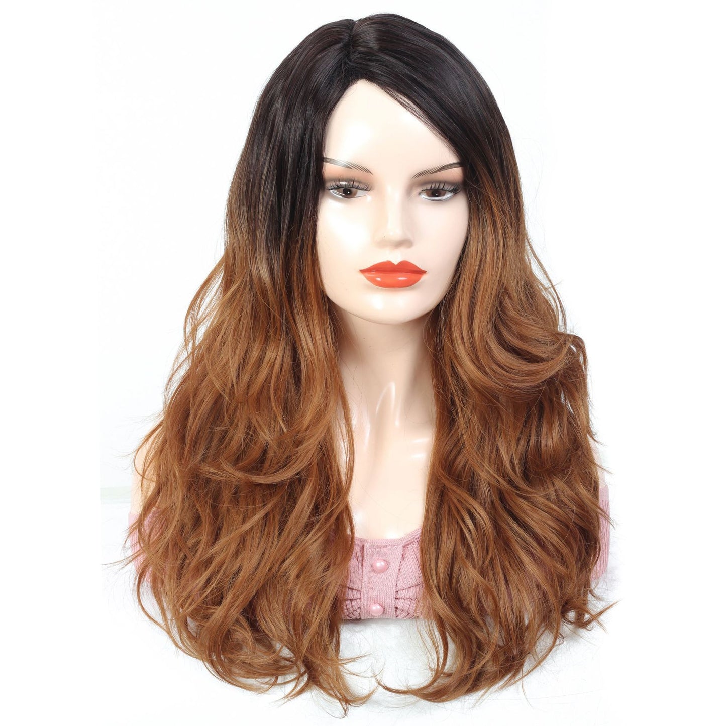 Elegant Star Fashion Long Wig for Ladies – Versatile Bangs, High-Temperature Fiber, and Trendy Look