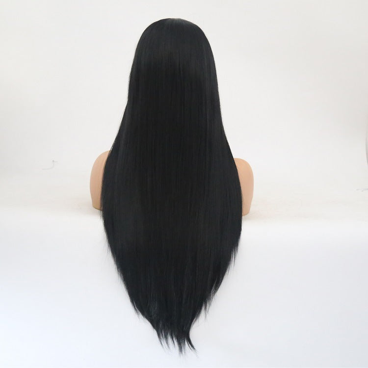 European & American Fashion Lace Front Wig – Long Straight Hair