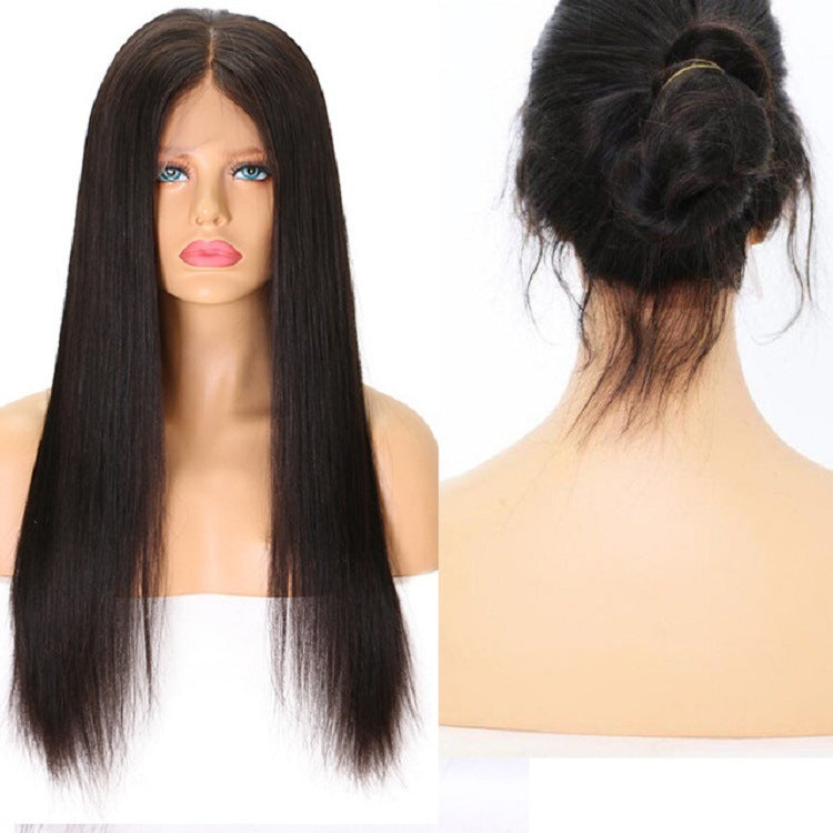 European & American Fashion Lace Front Wig – Long Straight Hair