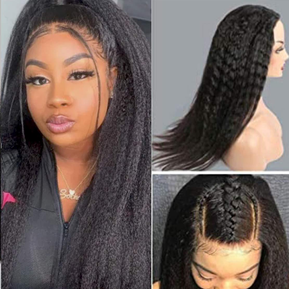 Exotic U-Part Real Hair Wig – Medium to Long Length, Natural Color, Versatile Bangs3