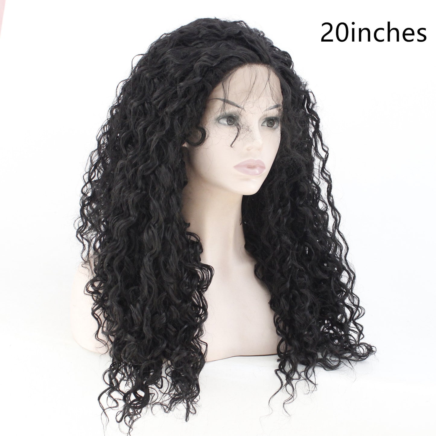 Fashion Partial Long Curly Hair Chemical Fiber Wig – Exotic Style, Lifelike Curly Texture, Heat-Friendly, for Ladies