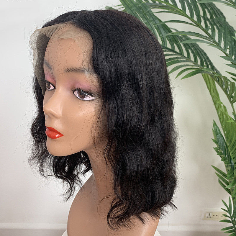 Front Lace Bob Headgear Bobo Wig | Body Wave Real Human Hair | Dyeable & Ironable | Natural Style for Ladies1