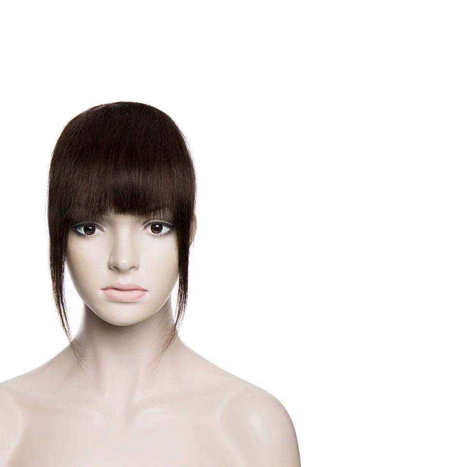 100% Human Hair Thick & Air Bangs – Clip-In Hairpiece for Natural & Elegant Style