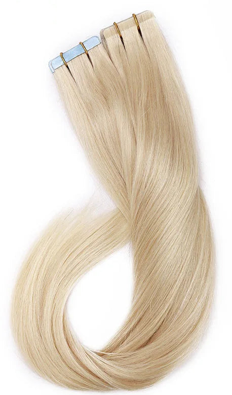 Premium Tape-In Hair Extensions | 100% Human Hair, Straight & Wavy, 18-22 Inches, Dyeable, 10-40 Pieces Pack