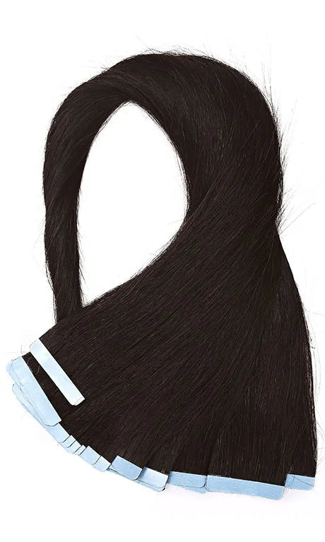 Premium Tape-In Hair Extensions | 100% Human Hair, Straight & Wavy, 18-22 Inches, Dyeable, 10-40 Pieces Pack