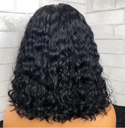 Short Curly Bob Wig – 100% Hair, Lace Front 13x4, 4x4, 5x5 Closure