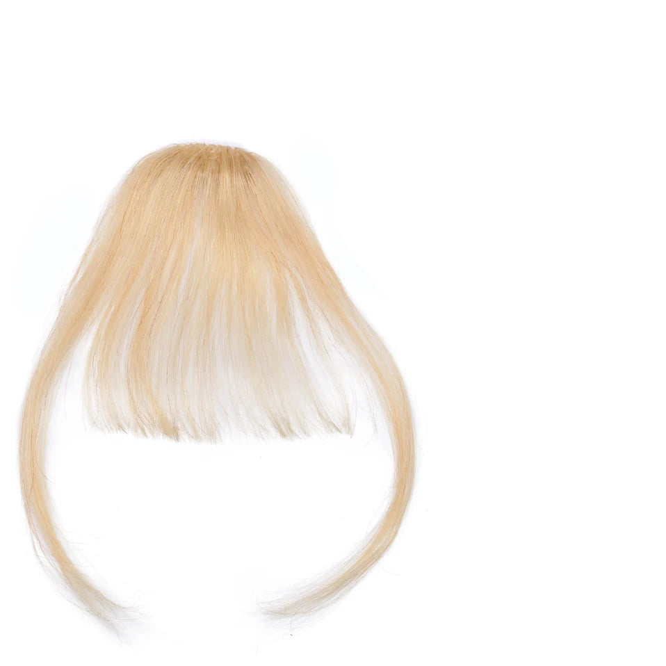 100% Human Hair Thick & Air Bangs – Clip-In Hairpiece for Natural & Elegant Style