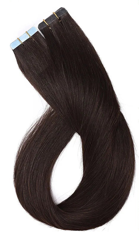 Premium Tape-In Hair Extensions | 100% Human Hair, Straight & Wavy, 18-22 Inches, Dyeable, 10-40 Pieces Pack