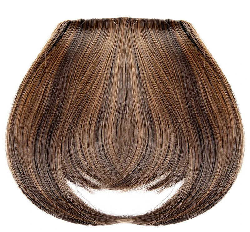 Kanekalon Clip-In Blunt Bangs Hair Extension – Frosted Color, Easy Fit & Washable