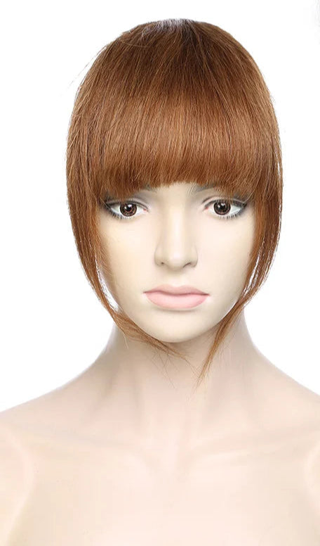 100% Human Hair Thick & Air Bangs – Clip-In Hairpiece for Natural & Elegant Style