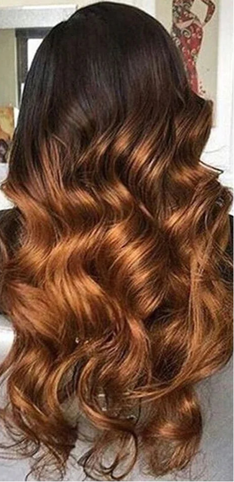 Ombre Body Wave Lace Front Human Hair Wig – 100% Human Hair, Transparent HD Lace, Customizable & No Shedding