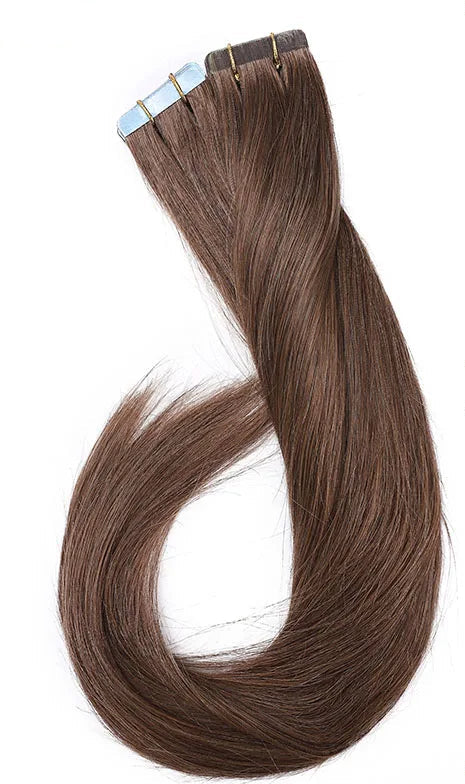 Premium Tape-In Hair Extensions | 100% Human Hair, Straight & Wavy, 18-22 Inches, Dyeable, 10-40 Pieces Pack