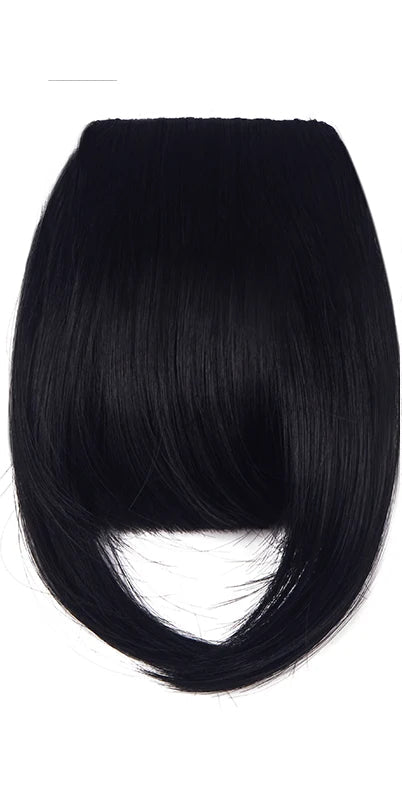 Blunt Bangs Clip-In Hair Extension – Soft Kanekalon Synthetic Hair for Instant Volume & Style
