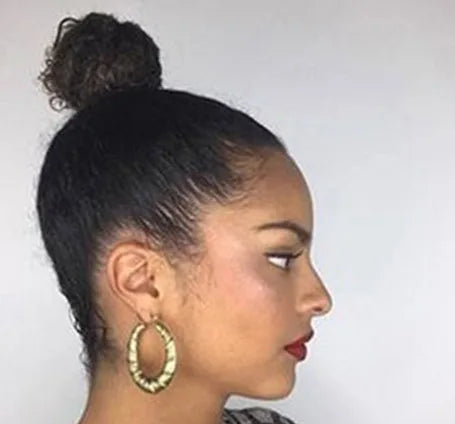 Afro Kinky Curly Human Hair Clip-In Ponytail – 100% Pure Mongolian Hair, Natural & Versatile