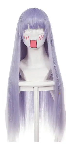 ANOGOL Danganronpa Enoshima Junko Cosplay Wig – Long Pink Synthetic Wig with Adjustable Cap for Halloween & Anime Parties