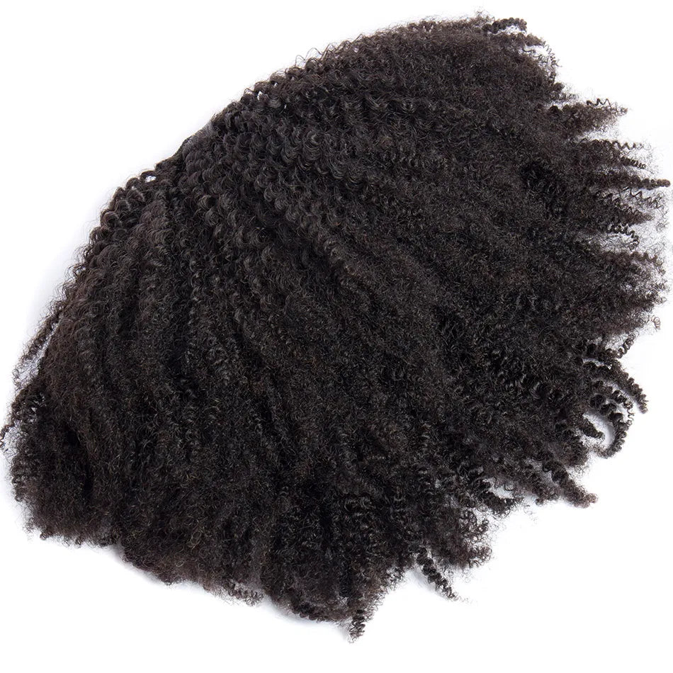 Afro Kinky Curly Clip-In Ponytail Extension – 150g, 100% Human Hair, Dye & Perm Safe