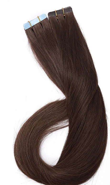 Premium Tape-In Hair Extensions | 100% Human Hair, Straight & Wavy, 18-22 Inches, Dyeable, 10-40 Pieces Pack
